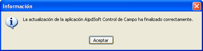 AjpdSoft Actualizacin automtica en funcionamiento