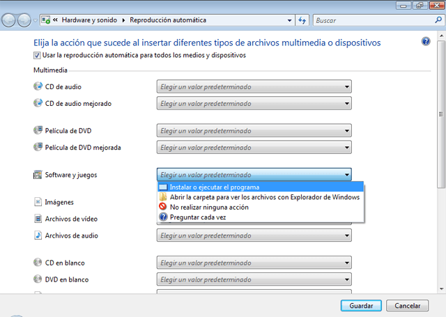 AjpdSoft La funcionalidad de ejecucin automtica de los sistemas operativos Windows
