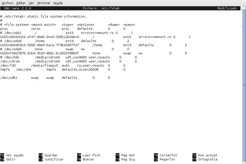 AjpdSoft Activar partición swap de intercambio para que el sistema 
operativo Linux la use