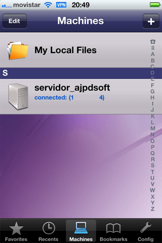 AjpdSoft Configurar NetPortalLite y acceder a carpetas y ficheros 
de un equipo de la red con el iPhone