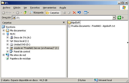 AjpdSoft Activar servicio CIFS/SMB en FreeNAS para acceso al disco  duro desde otros equipos de la red