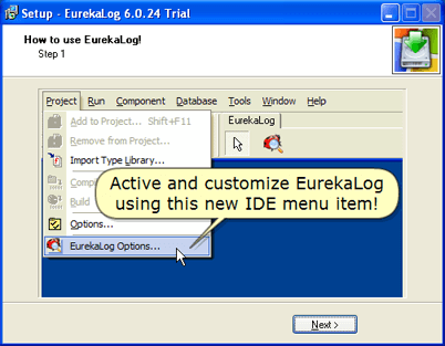 AjpdSoft Instalar y configurar EurekaLog para Borland o Codegear  Delphi