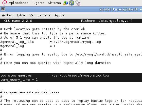 AjpdSoft Cómo activar el seguimiento o auditoría de las consultas lentas en MySQL Server y Linux Debian 