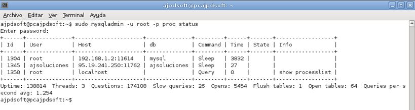 AjpdSoft Cómo activar el seguimiento o auditoría de las consultas lentas en MySQL Server y Linux Debian 