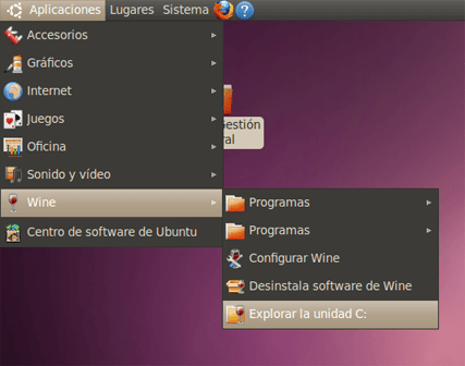 AjpdSoft Ejecutar aplicación Windows en GNU Linux con Wine