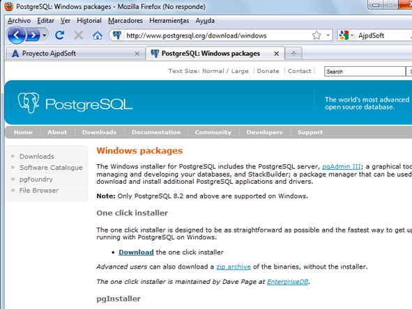 AjpdSoft Cmo descargar e instalar PostgreSQL 9 en Microsoft Windows 7