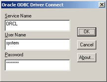 Acceso a Oracle Database 11g desde AjpdSoft Administración Bases de Datos usando ODBC
