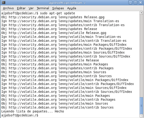 AjpdSoft Desactivar búsqueda de aplicaciones en DVD de instalación 
de Debian