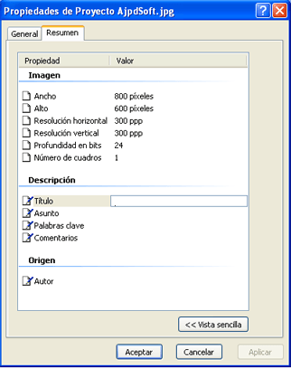 AjpdSoft Cómo consultar los metadatos de los ficheros PNG, DOC, 
PDF, XLS, JPEG