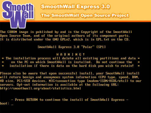 AjpdSoft Instalar el firewall SmoothWall Express en un equipo